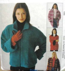 9585 McCalls LINED BOXY OUTDOORSY JACKET 2 LENGTHS PATTERN XS-M, L-XL choice uncut